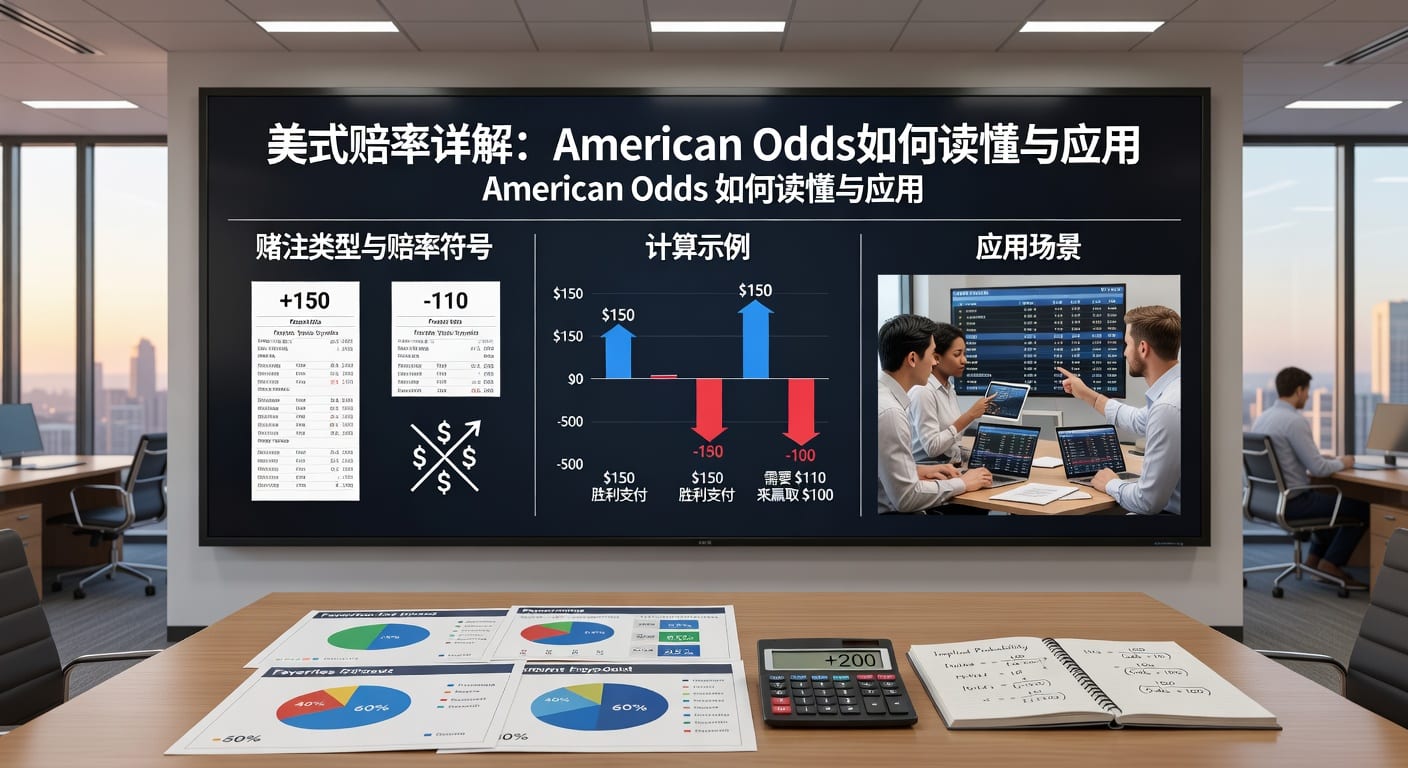 美式赔率 (American Odds) 详解：新手入门与实战策略