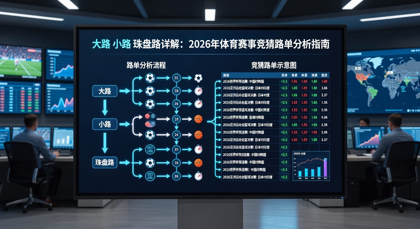 足球盘口分析：大路小路珠盘路解读，助您2026年世界杯投注