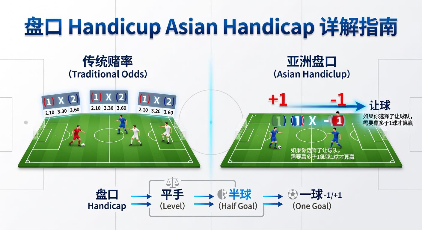 亚洲盘 Asian Handicap 解析：2026世界杯投注攻略与技巧